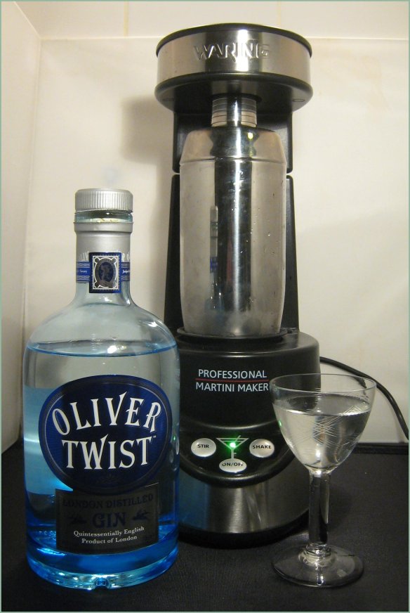 A Stirred Oliver Twist Martini