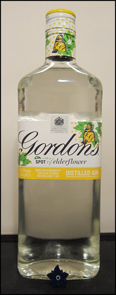 Gordons Spot of Elderflower Gin Bottle Picture