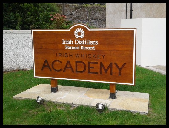 Irish Whiskey Academy Sign